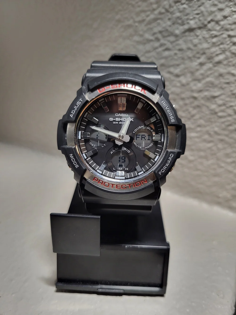 G-Shock Black Men's Multi-Function Watch GAS-100